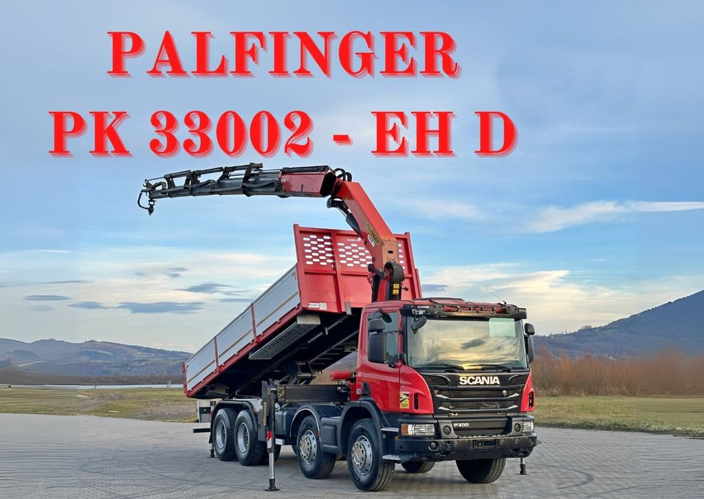 Scania P 400 Kipper 6,80 m * PK 33002-EH D + FUNK * 8x4 Scania P 400 Kipper 6,80 m * PK 33002-EH D + FUNK * 8x4 - מזהיר, משאית מנוף: תמונה 1 Scania P 400 Kipper 6,80 m * PK 33002-EH D + FUNK * 8x4 Scania P 400 Kipper 6,80 m * PK 33002-EH D + FUNK * 8x4 - מזהיר, משאית מנוף: תמונה 1
