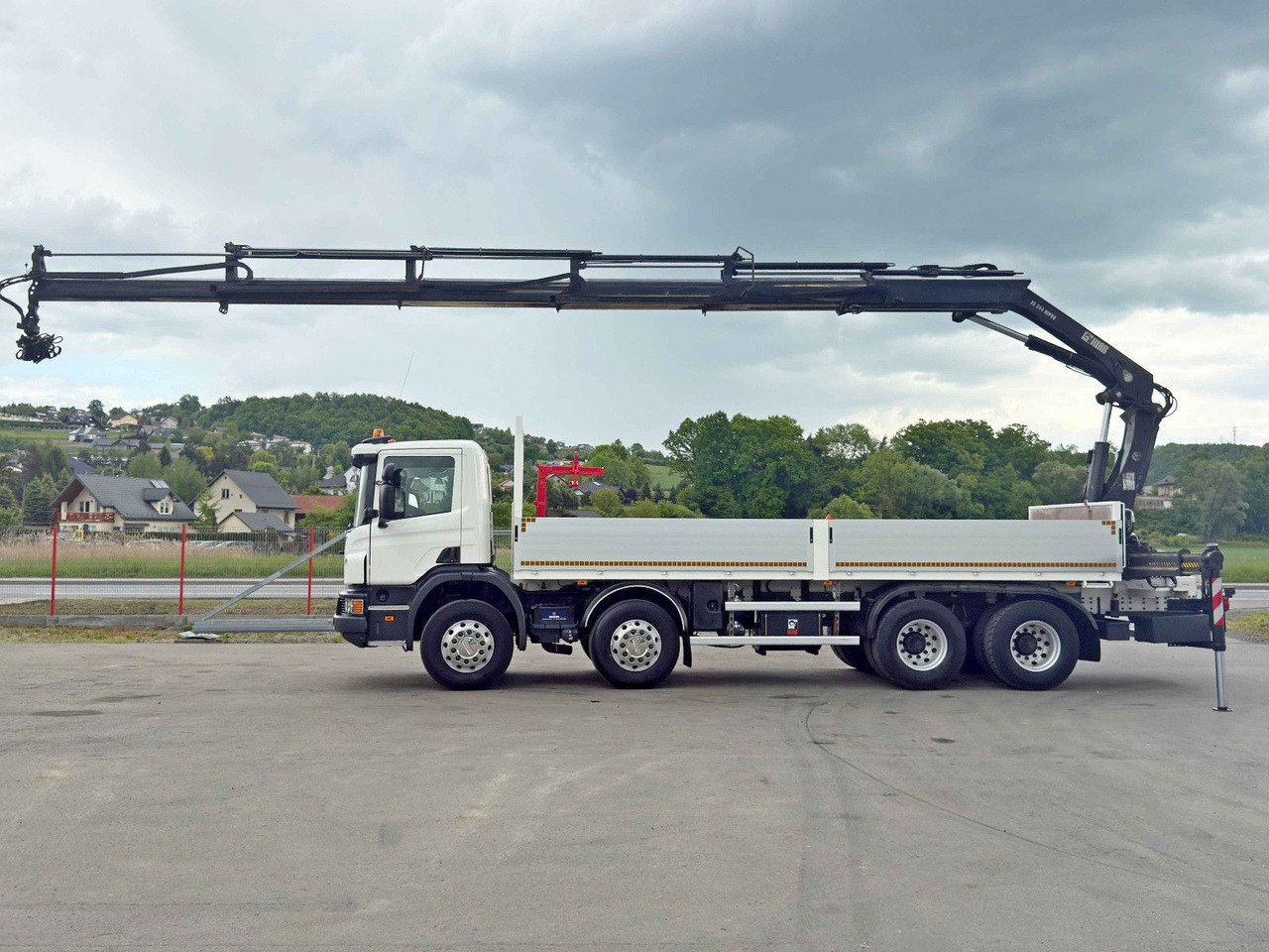 Scania P 410*PLATFORM 7,00m*HIAB 244 E-5 HIPRO+FUNK/8x4 Scania P 410*PRITSCHE 7,00m*HIAB 244 E-5 HIPRO+FUNK/8x4 - משאית מנוף, משאית צד נופל/ שטוחה: תמונה 5 Scania P 410*PLATFORM 7,00m*HIAB 244 E-5 HIPRO+FUNK/8x4 Scania P 410*PRITSCHE 7,00m*HIAB 244 E-5 HIPRO+FUNK/8x4 - משאית מנוף, משאית צד נופל/ שטוחה: תמונה 5
