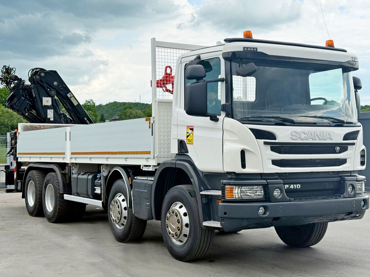 Scania P 410*PLATFORM 7,00m*HIAB 244 E-5 HIPRO+FUNK/8x4 Scania P 410*PRITSCHE 7,00m*HIAB 244 E-5 HIPRO+FUNK/8x4 - משאית מנוף, משאית צד נופל/ שטוחה: תמונה 3 Scania P 410*PLATFORM 7,00m*HIAB 244 E-5 HIPRO+FUNK/8x4 Scania P 410*PRITSCHE 7,00m*HIAB 244 E-5 HIPRO+FUNK/8x4 - משאית מנוף, משאית צד נופל/ שטוחה: תמונה 3