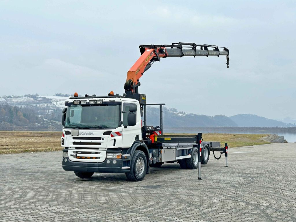 Scania P 420* PLATFORM 6,80m * PK 29002+FUNK * TOP Scania P 420* PLATFORM 6,80m * PK 29002+FUNK * TOP - משאית גרירה: תמונה 2 Scania P 420* PLATFORM 6,80m * PK 29002+FUNK * TOP Scania P 420* PLATFORM 6,80m * PK 29002+FUNK * TOP - משאית גרירה: תמונה 2