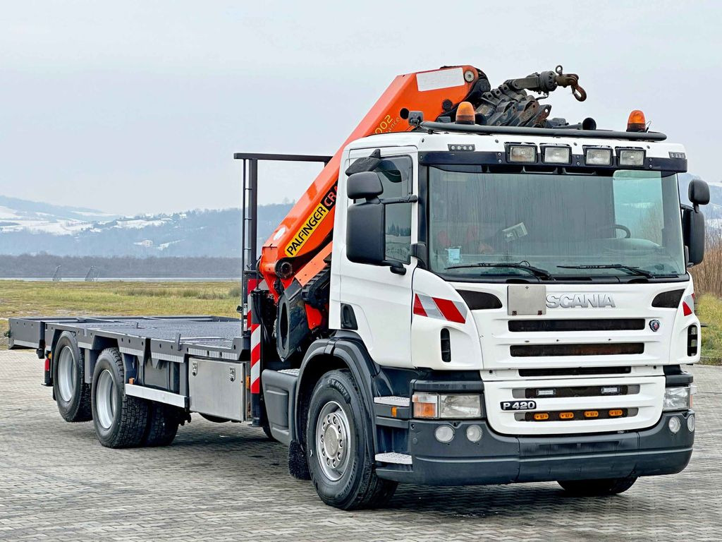 Scania P 420* PLATFORM 6,80m * PK 29002+FUNK * TOP - משאית מנוף, משאית צד נופל/ שטוחה: תמונה 4 Scania P 420* PLATFORM 6,80m * PK 29002+FUNK * TOP - משאית מנוף, משאית צד נופל/ שטוחה: תמונה 4