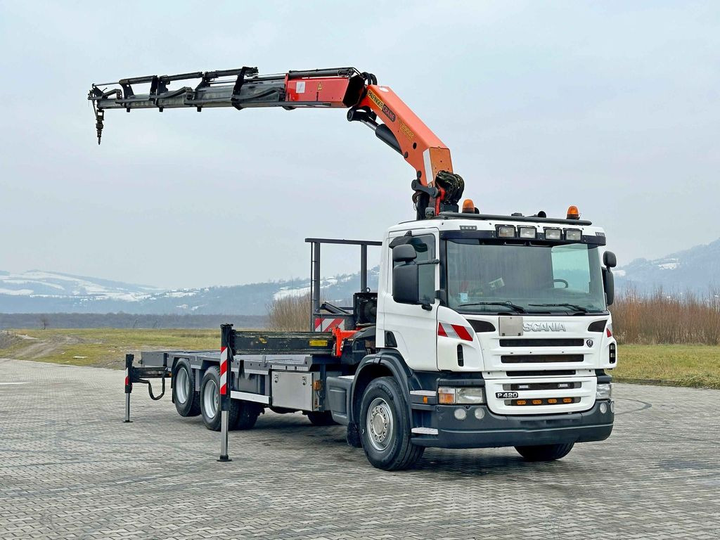 Scania P 420* PLATFORM 6,80m * PK 29002+FUNK * TOP - משאית מנוף, משאית צד נופל/ שטוחה: תמונה 2 Scania P 420* PLATFORM 6,80m * PK 29002+FUNK * TOP - משאית מנוף, משאית צד נופל/ שטוחה: תמונה 2