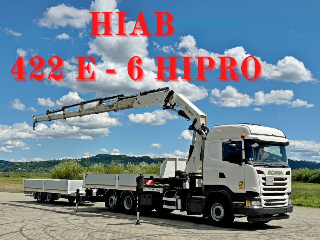 Scania R440 * HIAB 422 E-6 HIPRO + FUNK + Anhänger!*TOP - משאית מנוף: תמונה 1 Scania R440 * HIAB 422 E-6 HIPRO + FUNK + Anhänger!*TOP - משאית מנוף: תמונה 1