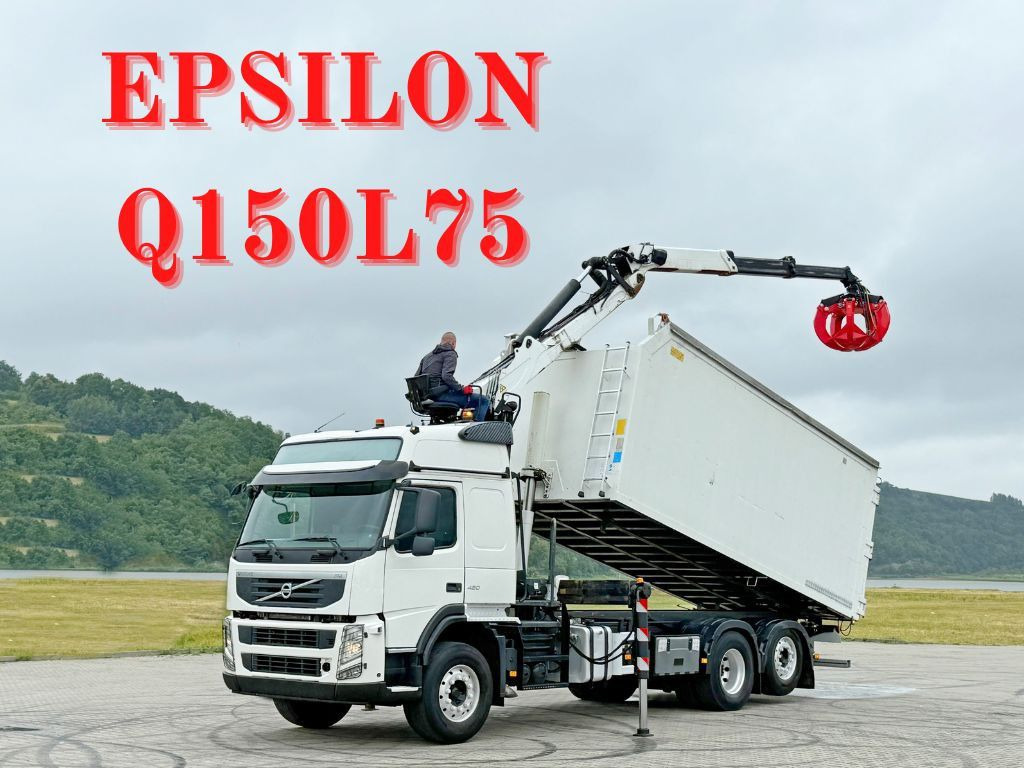 Volvo FM 420 Kipper 6,20 m * EPSILON Q150L75 *TOP - משאית הרמת וו, משאית מנוף: תמונה 1 Volvo FM 420 Kipper 6,20 m * EPSILON Q150L75 *TOP - משאית הרמת וו, משאית מנוף: תמונה 1