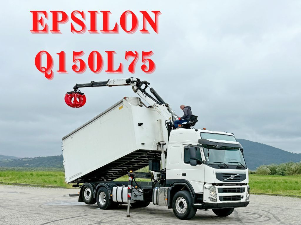 Volvo FM 420 Kipper 6,20 m * EPSILON Q150L75 *TOP - מזהיר, משאית מנוף: תמונה 1 Volvo FM 420 Kipper 6,20 m * EPSILON Q150L75 *TOP - מזהיר, משאית מנוף: תמונה 1