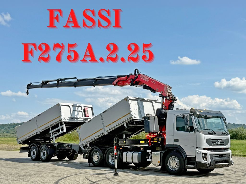 Volvo FMX 420* FASSI F275.2.25 + FUNK + Anhänger / TOP - משאית מנוף: תמונה 1 Volvo FMX 420* FASSI F275.2.25 + FUNK + Anhänger / TOP - משאית מנוף: תמונה 1