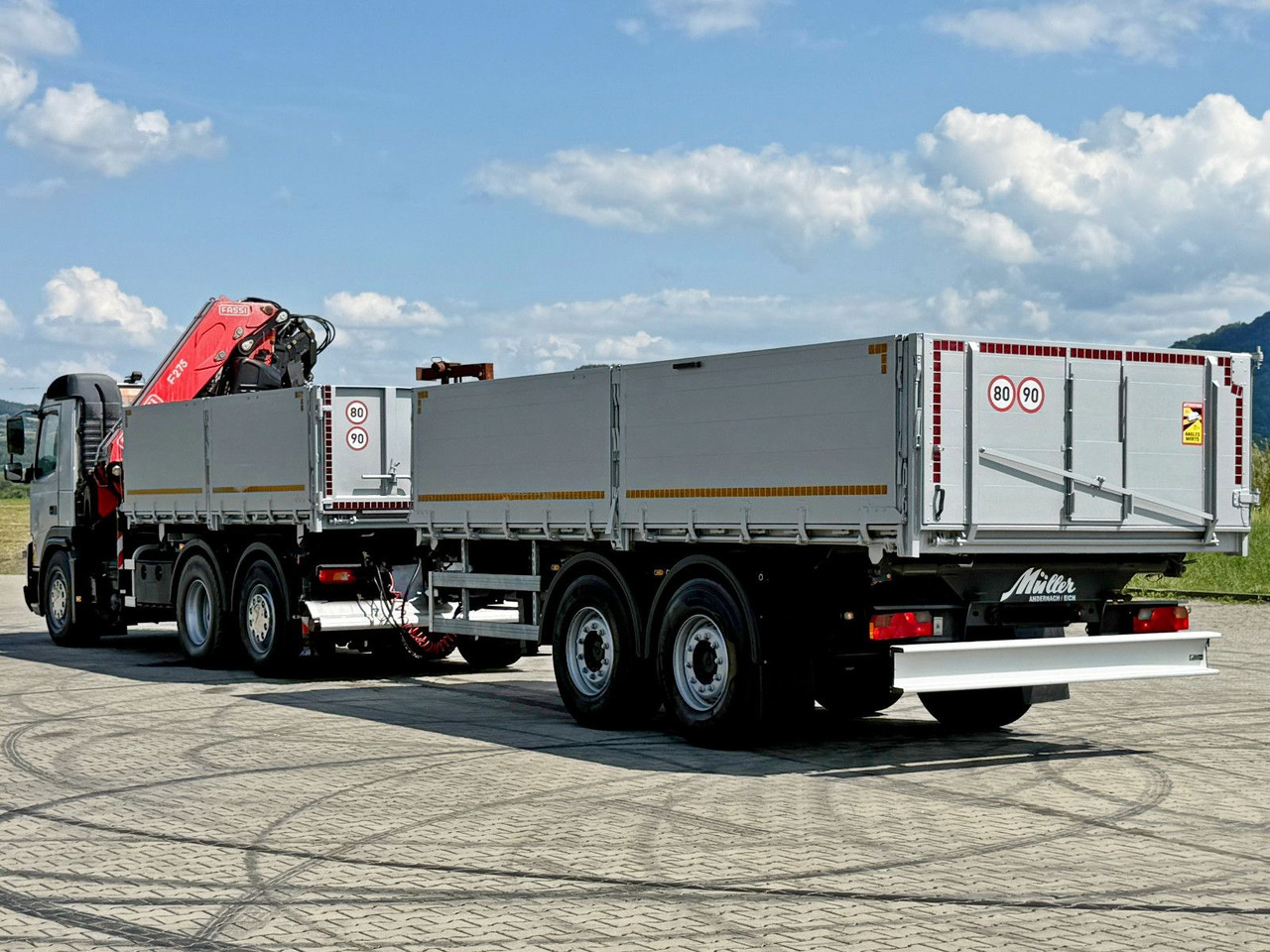 משאית מנוף Volvo FMX 420* FASSI F275.2.25 + FUNK + Anhänger / TOP: תמונה 8