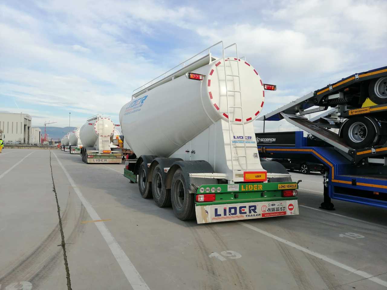חָדָשׁ סמיטריילר מכל עבור הובלה של מלט LIDER 2025  MODEL NEW CEMENT TANKER: תמונה 17