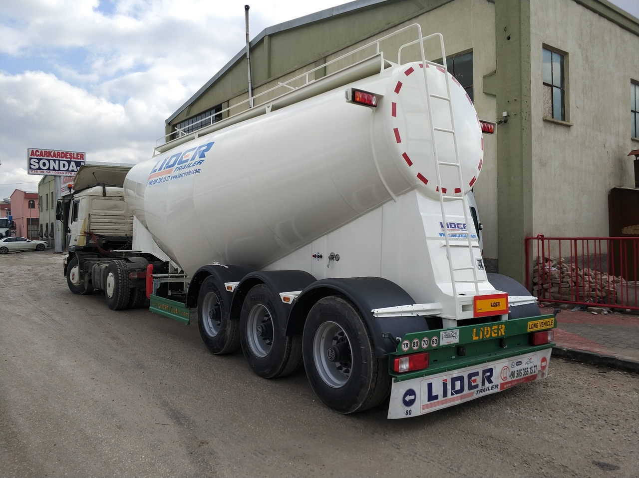חָדָשׁ סמיטריילר מכל עבור הובלה של מלט LIDER 2025  MODEL NEW CEMENT TANKER: תמונה 14