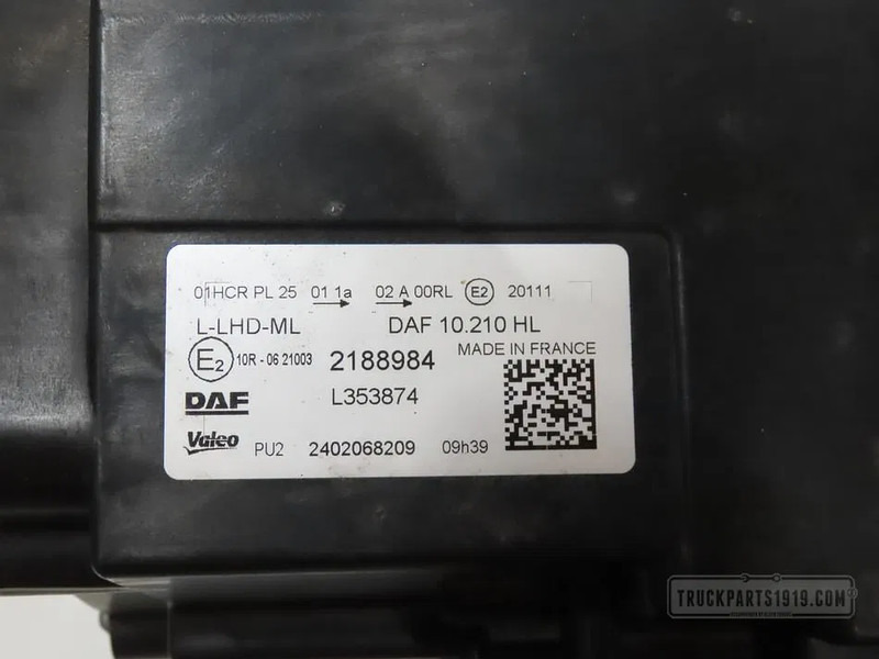 DAF 2188984 Koplamp Li. XG - פנס קדמי עבור משאית: תמונה 3 DAF 2188984 Koplamp Li. XG - פנס קדמי עבור משאית: תמונה 3