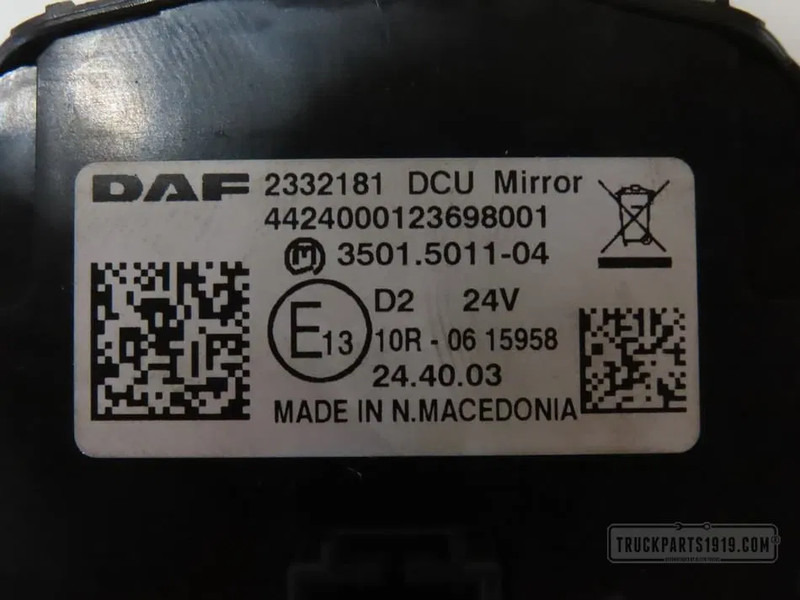 DAF 2332181 Raamschakelaar Li. - לוח מחוונים עבור משאית: תמונה 2 DAF 2332181 Raamschakelaar Li. - לוח מחוונים עבור משאית: תמונה 2