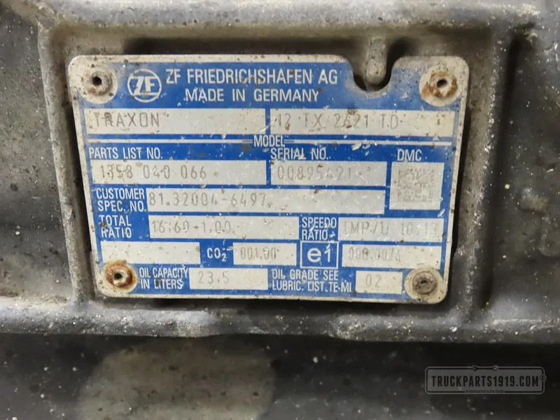 MAN 12TX2621TD IT3 Versnellingsbak Traxon 81.32004-6497 - תיבת הילוכים עבור משאית: תמונה 3 MAN 12TX2621TD IT3 Versnellingsbak Traxon 81.32004-6497 - תיבת הילוכים עבור משאית: תמונה 3