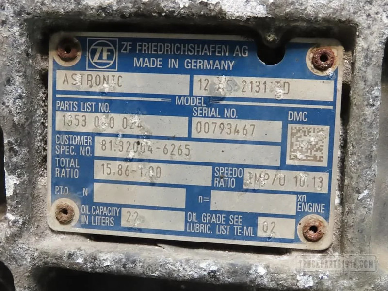 MAN Gearbox & Clutch Parts Versnellingsbak 12AS2131TD - תיבת הילוכים עבור משאית: תמונה 3 MAN Gearbox & Clutch Parts Versnellingsbak 12AS2131TD - תיבת הילוכים עבור משאית: תמונה 3