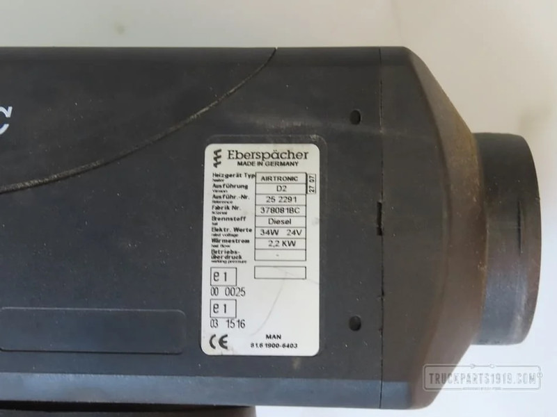 MAN Heating, Ventilation & AC Standkachel D2 - חימום/ אוורור עבור משאית: תמונה 2 MAN Heating, Ventilation & AC Standkachel D2 - חימום/ אוורור עבור משאית: תמונה 2