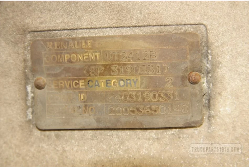 Renault Gearbox & Clutch Parts Versnellingsbak VT2412B Renaul - תיבת הילוכים עבור משאית: תמונה 3 Renault Gearbox & Clutch Parts Versnellingsbak VT2412B Renaul - תיבת הילוכים עבור משאית: תמונה 3