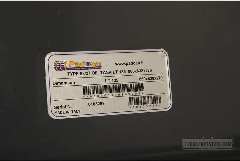 ZF NSOF0135086RC00 Hydr. tank achter cab 135 Ltr - חלקי הידרוליקה עבור משאית: תמונה 4 ZF NSOF0135086RC00 Hydr. tank achter cab 135 Ltr - חלקי הידרוליקה עבור משאית: תמונה 4