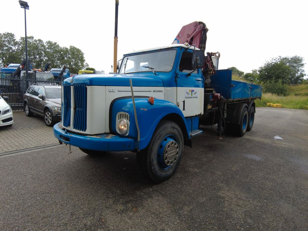 Scania 86 6x2 - משאית מנוף, משאית צד נופל/ שטוחה: תמונה 3 Scania 86 6x2 - משאית מנוף, משאית צד נופל/ שטוחה: תמונה 3