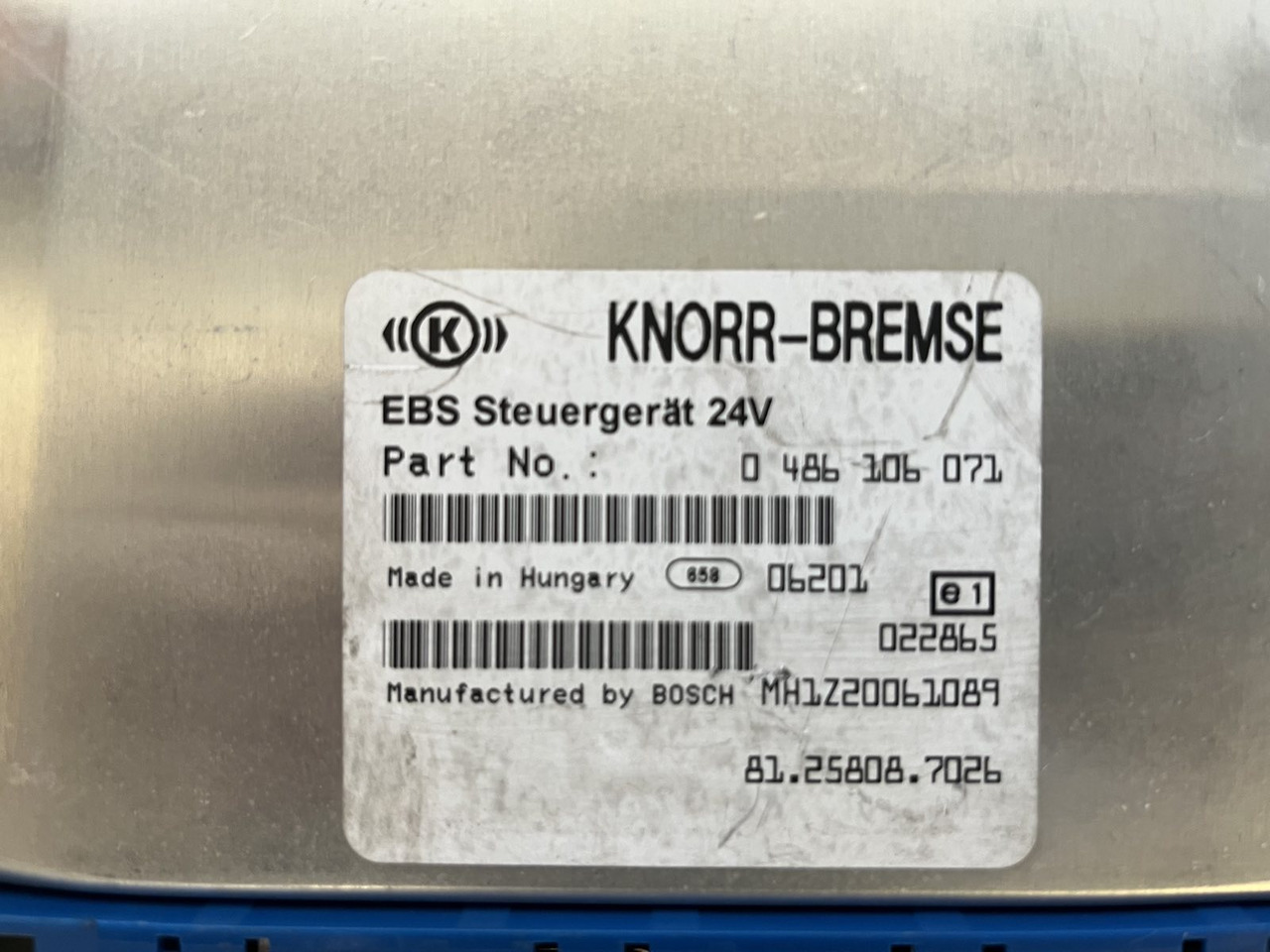 EBS ELECTRONICS BRAKE MAN TGA-TGX - ECU עבור משאית: תמונה 5 EBS ELECTRONICS BRAKE MAN TGA-TGX - ECU עבור משאית: תמונה 5