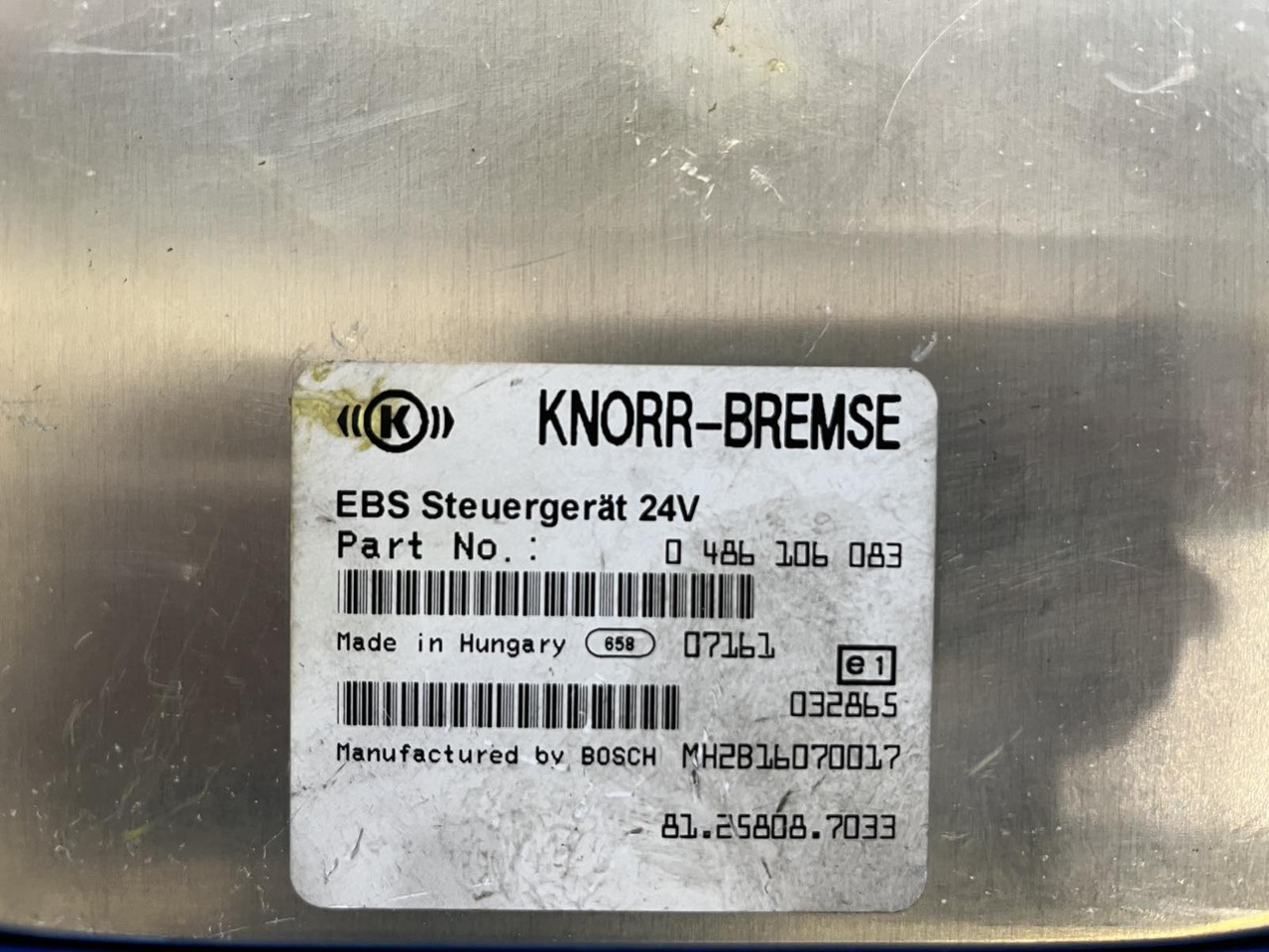 EBS ELECTRONICS BRAKE MAN TGA-TGX - ECU עבור משאית: תמונה 3 EBS ELECTRONICS BRAKE MAN TGA-TGX - ECU עבור משאית: תמונה 3