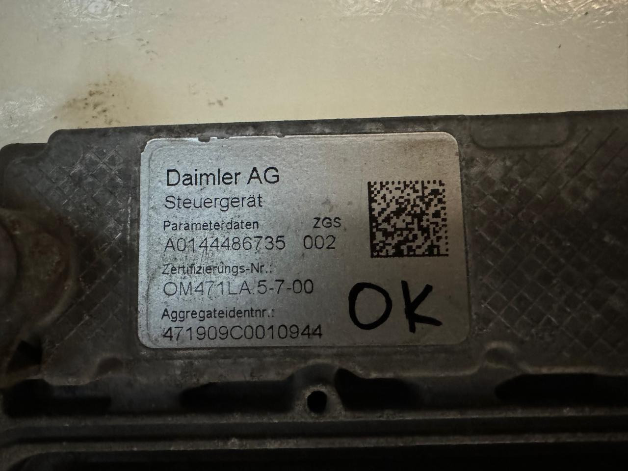 ECU עבור משאית ENGINE CONTROL UNIT(CONTROL MODULE MCM 2) OM471LA,OM470LA,OM934LA EURO 5-6: תמונה 28