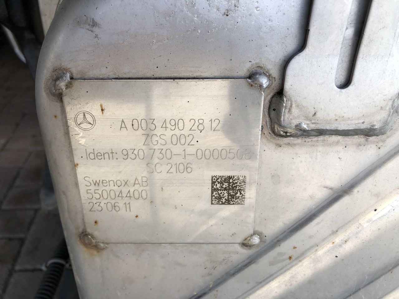 EXHAUST AFTERTREATMENT EURO6-EURO5 MERCEDES ACTROS MP4 - יריעת פליטה עבור משאית: תמונה 3 EXHAUST AFTERTREATMENT EURO6-EURO5 MERCEDES ACTROS MP4 - יריעת פליטה עבור משאית: תמונה 3