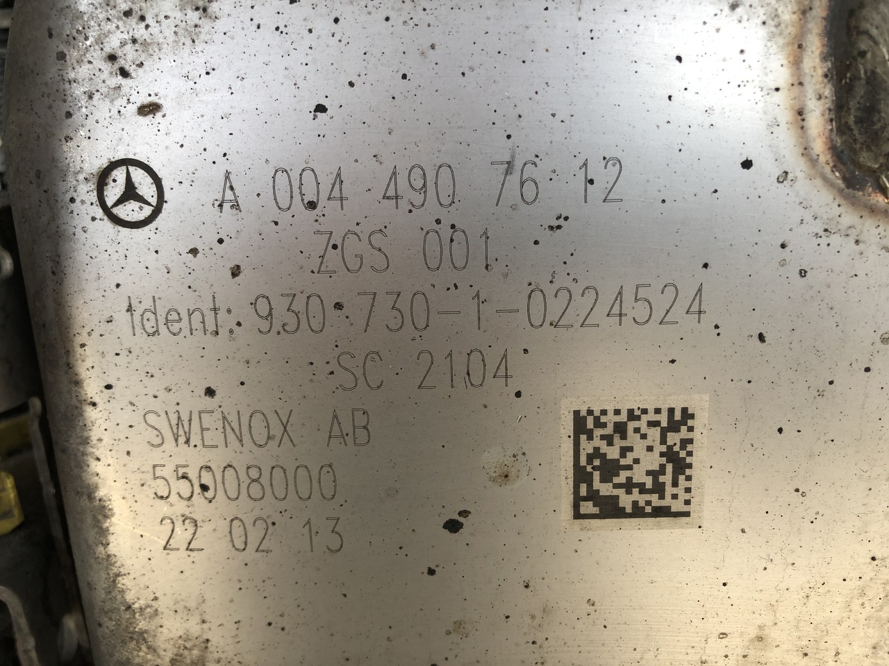 EXHAUST AFTERTREATMENT EURO6-EURO5 MERCEDES ACTROS MP4 - יריעת פליטה עבור משאית: תמונה 2 EXHAUST AFTERTREATMENT EURO6-EURO5 MERCEDES ACTROS MP4 - יריעת פליטה עבור משאית: תמונה 2