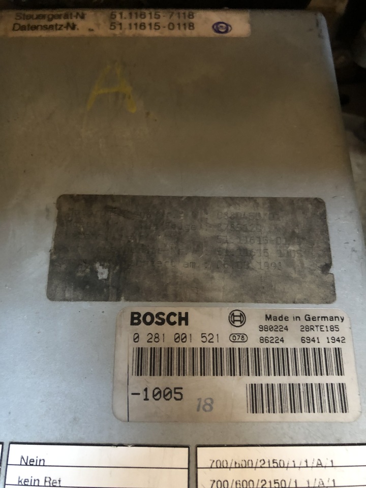 MAN TGA ENGINE CONTROL TGA - ECU עבור משאית: תמונה 2 MAN TGA ENGINE CONTROL TGA - ECU עבור משאית: תמונה 2