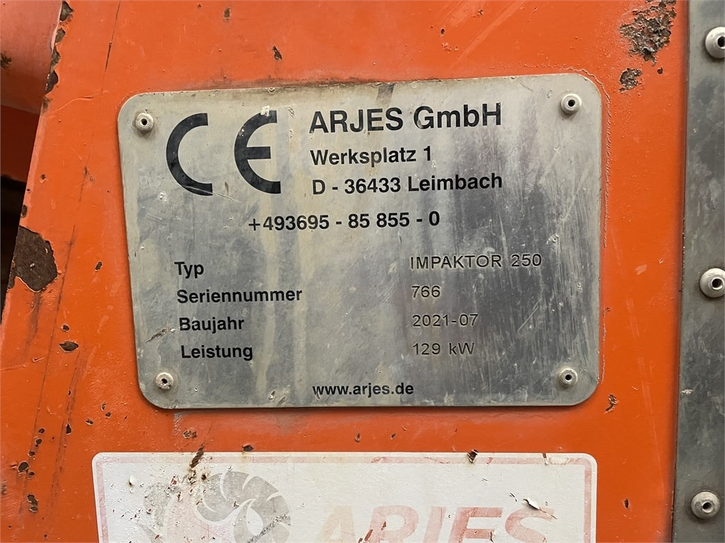 Arjes Impaktor 250 - מגרסה ניידת: תמונה 2 Arjes Impaktor 250 - מגרסה ניידת: תמונה 2