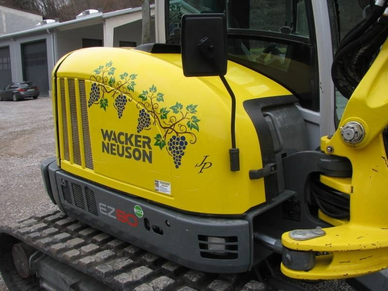 מיני מחפר Wacker Neuson EZ 80 z grajferjem: תמונה 14