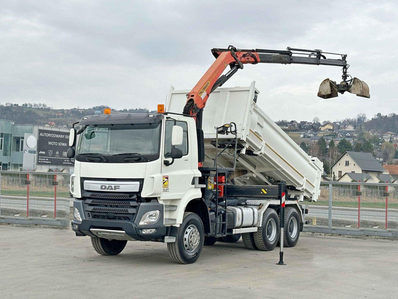 DAF CF 410 * Kipper 4,90 m + PK 16001 - K B * 6x4 - מזהיר, משאית מנוף: תמונה 2 DAF CF 410 * Kipper 4,90 m + PK 16001 - K B * 6x4 - מזהיר, משאית מנוף: תמונה 2