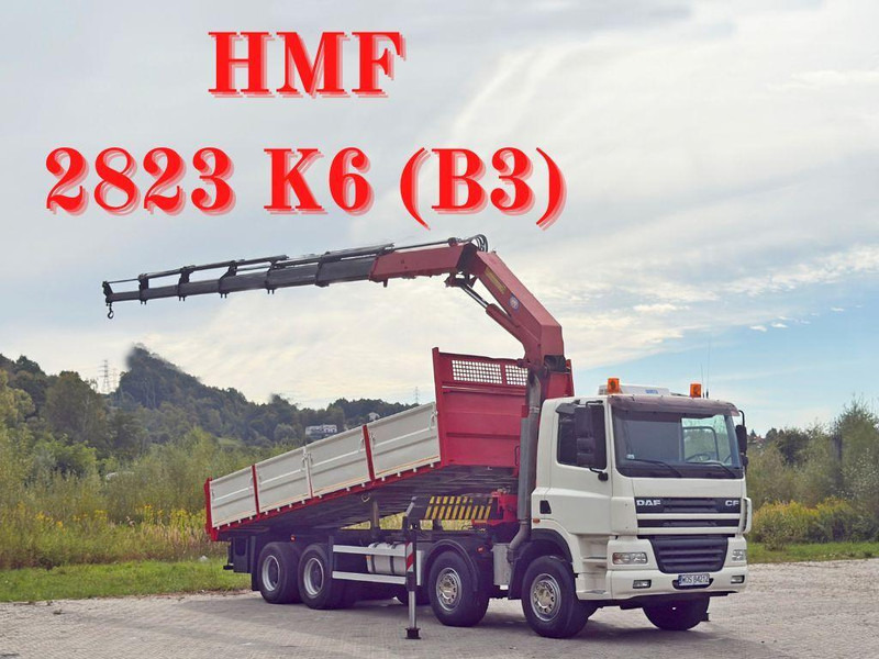 DAF CF 85.380 * HMF 2823 K6 (B3) + FUNK * 8x4 * TOP - מזהיר, משאית מנוף: תמונה 1 DAF CF 85.380 * HMF 2823 K6 (B3) + FUNK * 8x4 * TOP - מזהיר, משאית מנוף: תמונה 1