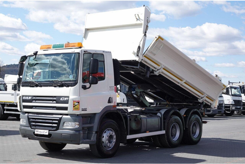 DAF CF 85.410 / 6X4 / WYWROTKA 2 STR / BORDMATIC / HYDROBURTA / MANU - מזהיר: תמונה 1 DAF CF 85.410 / 6X4 / WYWROTKA 2 STR / BORDMATIC / HYDROBURTA / MANU - מזהיר: תמונה 1