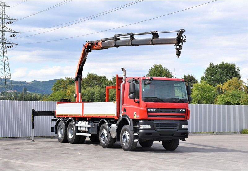 DAF CF 85.410 - משאית צד נופל/ שטוחה, משאית מנוף: תמונה 2 DAF CF 85.410 - משאית צד נופל/ שטוחה, משאית מנוף: תמונה 2