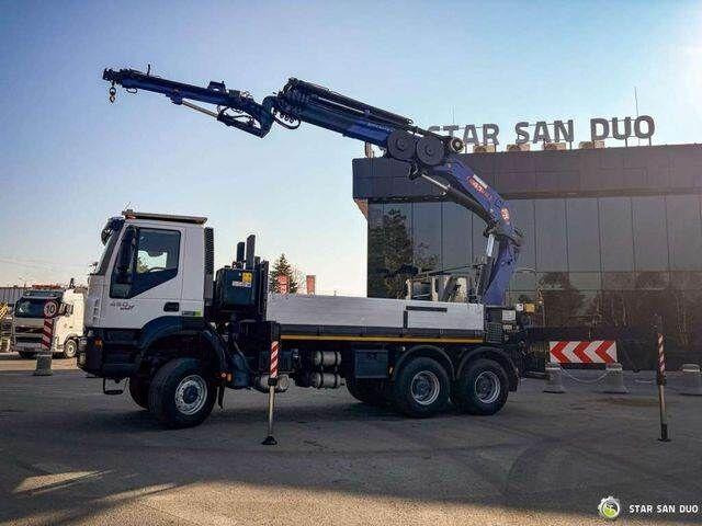 Iveco TRAKKER 450 6x6 PM41S FLY JIB Crane Kipper - משאית צד נופל/ שטוחה, משאית מנוף: תמונה 5 Iveco TRAKKER 450 6x6 PM41S FLY JIB Crane Kipper - משאית צד נופל/ שטוחה, משאית מנוף: תמונה 5