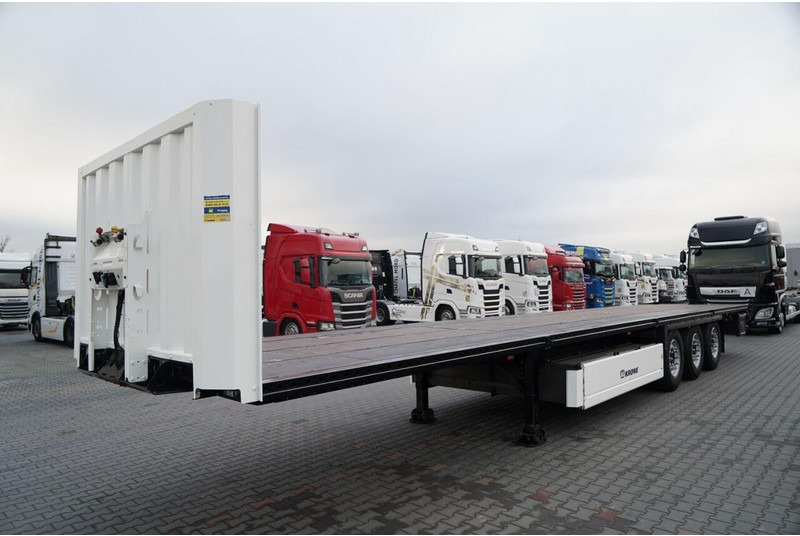 Krone / NACZEPA PLATFORMA / OŚ PODNOSZONA / KOSZ NA PALETY - סמיטריילר צד נופל/ שטוח: תמונה 3 Krone / NACZEPA PLATFORMA / OŚ PODNOSZONA / KOSZ NA PALETY - סמיטריילר צד נופל/ שטוח: תמונה 3