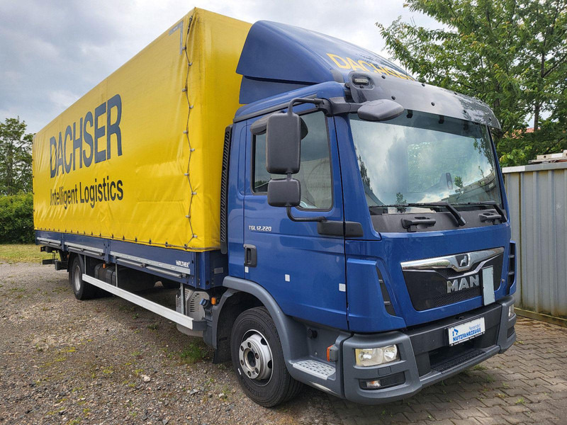 MAN GTL 12.220 BL Pritsche 8,10m + LBW - 1.Hand - משאית וילונות צד: תמונה 1 MAN GTL 12.220 BL Pritsche 8,10m + LBW - 1.Hand - משאית וילונות צד: תמונה 1
