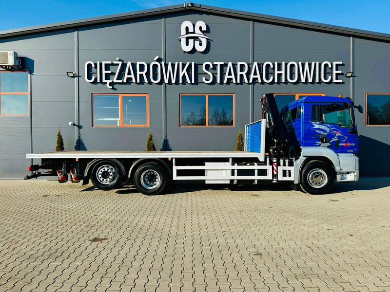 MAN MAN TGS 26.360 // E6 // 6x2 // platforma laweta 7,2m z HDs HMF 1 - משאית צד נופל/ שטוחה, משאית מנוף: תמונה 5 MAN MAN TGS 26.360 // E6 // 6x2 // platforma laweta 7,2m z HDs HMF 1 - משאית צד נופל/ שטוחה, משאית מנוף: תמונה 5