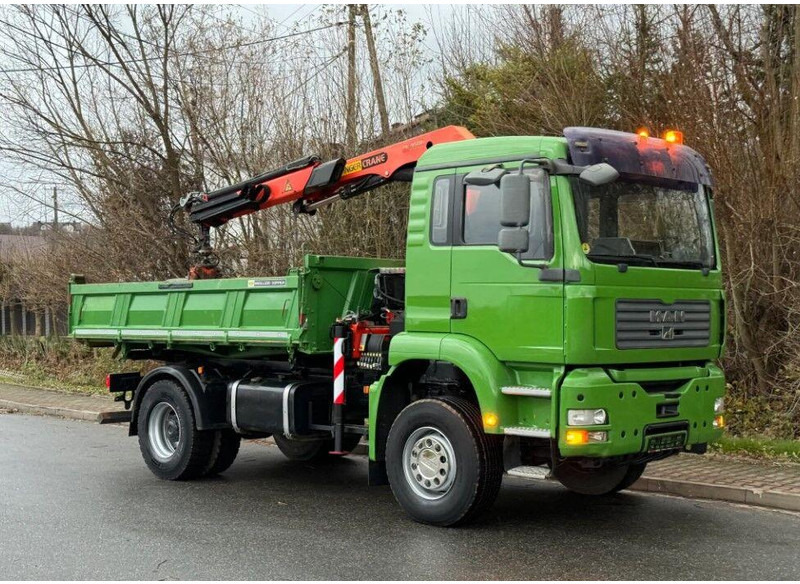 MAN TGA 18.360 Meiller 3-Way Tipper + Crane Palfinger PK 9501 - מזהיר, משאית מנוף: תמונה 2 MAN TGA 18.360 Meiller 3-Way Tipper + Crane Palfinger PK 9501 - מזהיר, משאית מנוף: תמונה 2