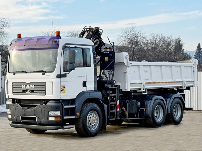 MAN TGA 26.350 * KIPPER 4,90m + TEREX ATLAS * 6x4 * - משאית צד נופל/ שטוחה, משאית מנוף: תמונה 4 MAN TGA 26.350 * KIPPER 4,90m + TEREX ATLAS * 6x4 * - משאית צד נופל/ שטוחה, משאית מנוף: תמונה 4