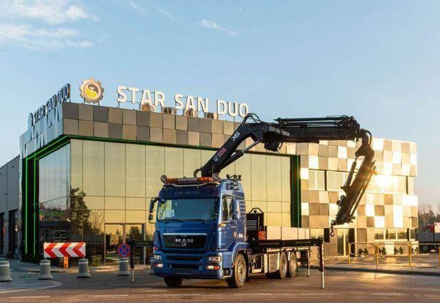 MAN TGA 26.440 6x4 HIAB 322-6 HIPRO Fly Jib - משאית צד נופל/ שטוחה, משאית מנוף: תמונה 2 MAN TGA 26.440 6x4 HIAB 322-6 HIPRO Fly Jib - משאית צד נופל/ שטוחה, משאית מנוף: תמונה 2