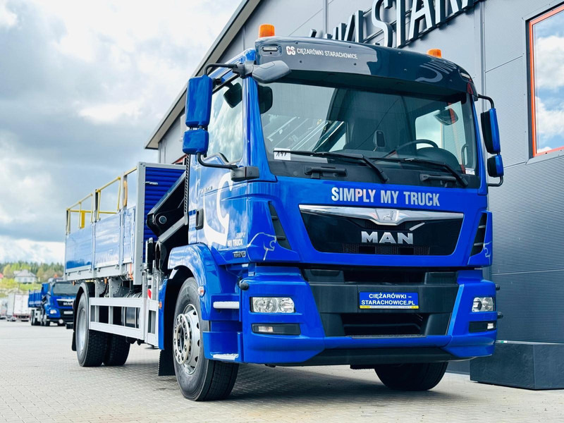 MAN TGM TGL TGS 18.250 - משאית צד נופל/ שטוחה, משאית מנוף: תמונה 2 MAN TGM TGL TGS 18.250 - משאית צד נופל/ שטוחה, משאית מנוף: תמונה 2