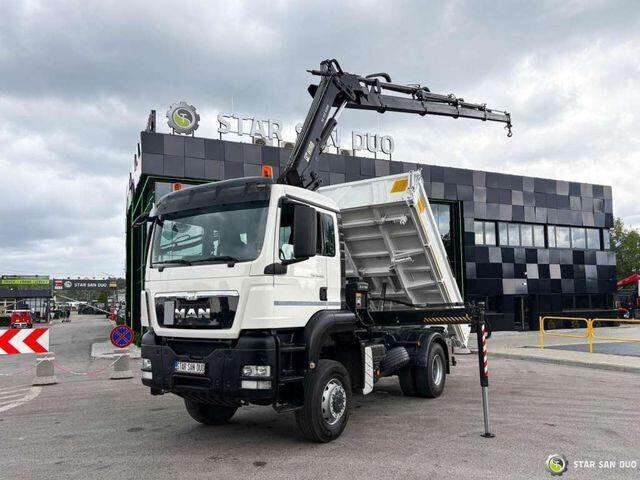 MAN TGS 18.360 4x4 HIAB 144 E-4 Crane Kipper - מזהיר, משאית מנוף: תמונה 1 MAN TGS 18.360 4x4 HIAB 144 E-4 Crane Kipper - מזהיר, משאית מנוף: תמונה 1