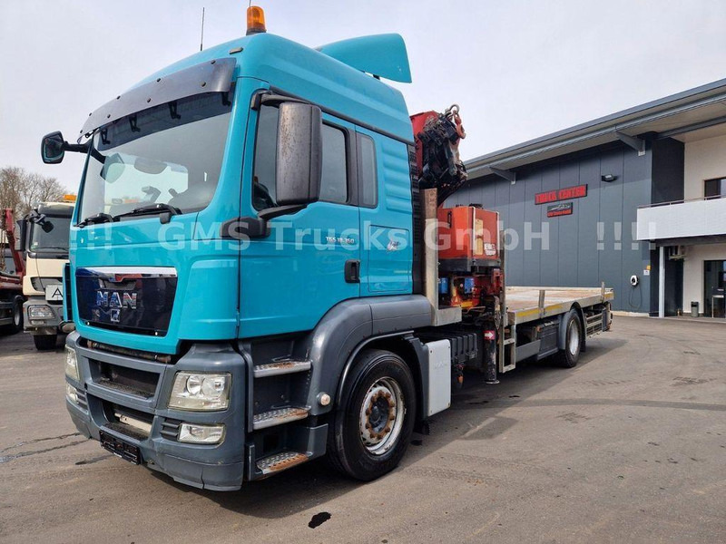 MAN TGS 18.360 Platform Crane HMF 2820 - משאית צד נופל/ שטוחה, משאית מנוף: תמונה 2 MAN TGS 18.360 Platform Crane HMF 2820 - משאית צד נופל/ שטוחה, משאית מנוף: תמונה 2