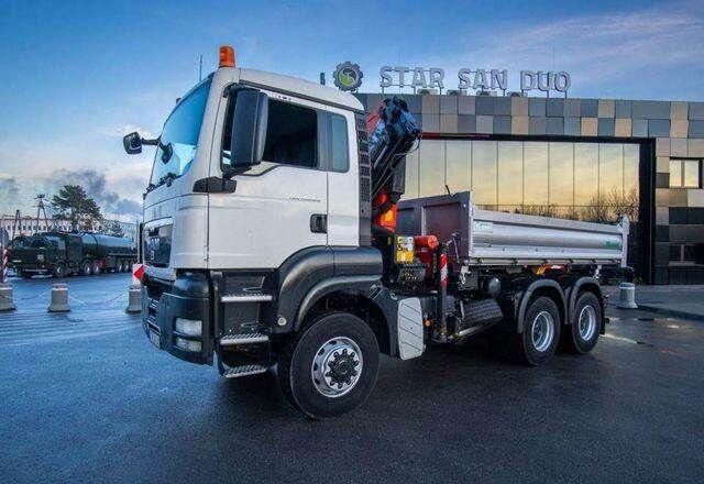 MAN TGS 26.360 6x6 PALFINGER PK 18001 EH Crane Kipe - מזהיר, משאית מנוף: תמונה 2 MAN TGS 26.360 6x6 PALFINGER PK 18001 EH Crane Kipe - מזהיר, משאית מנוף: תמונה 2