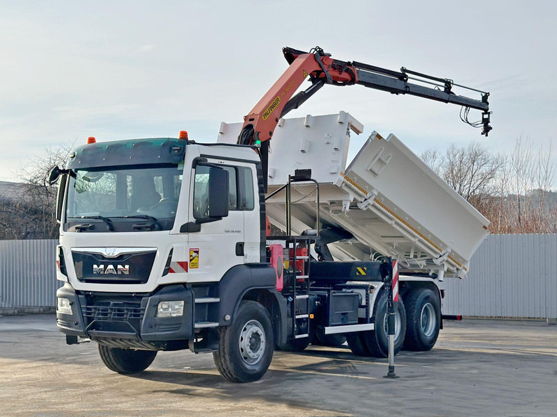 MAN TGS 26.400 * PALFINGER PK 16001 K + FUNK * 6x4 - משאית צד נופל/ שטוחה, משאית מנוף: תמונה 5 MAN TGS 26.400 * PALFINGER PK 16001 K + FUNK * 6x4 - משאית צד נופל/ שטוחה, משאית מנוף: תמונה 5