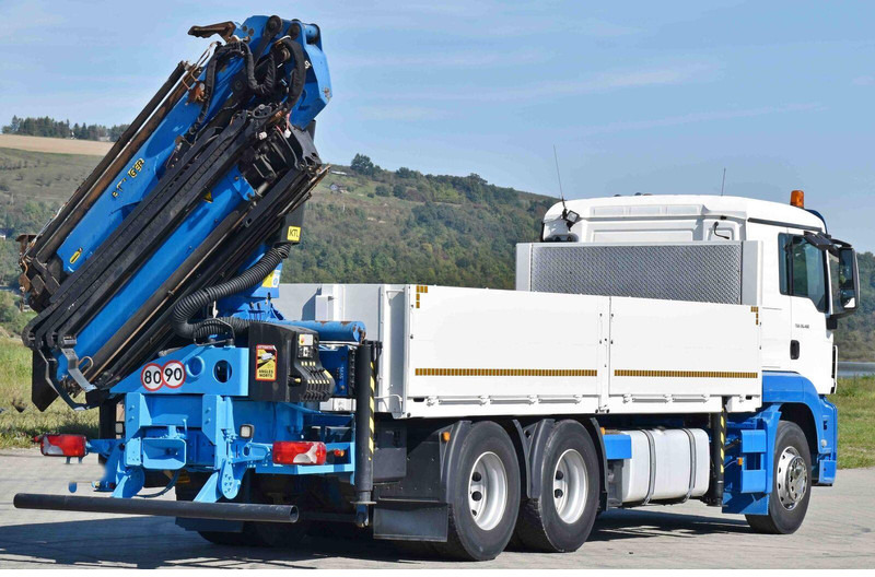 משאית צד נופל/ שטוחה, משאית מנוף MAN TGS 26.480 * PK 27002 + JIB PJ060 + FUNK / 6x4: תמונה 7