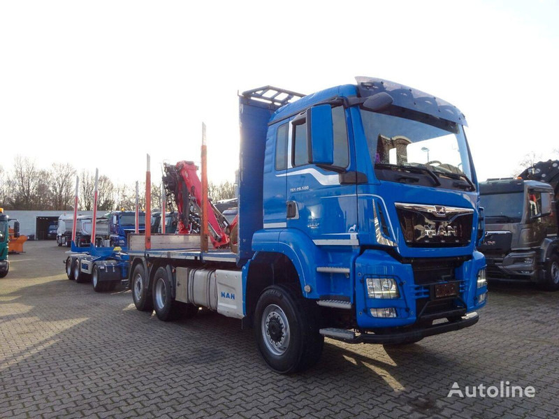MAN TGS 28.500 6x4 Log truck + Crane Epsilon + Trailer - משאית עץ, משאית מנוף: תמונה 2 MAN TGS 28.500 6x4 Log truck + Crane Epsilon + Trailer - משאית עץ, משאית מנוף: תמונה 2
