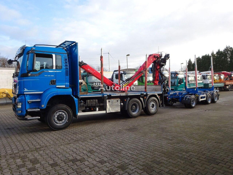MAN TGS 28.500 6x4 Log truck + Crane Epsilon + Trailer - משאית עץ, משאית מנוף: תמונה 3 MAN TGS 28.500 6x4 Log truck + Crane Epsilon + Trailer - משאית עץ, משאית מנוף: תמונה 3