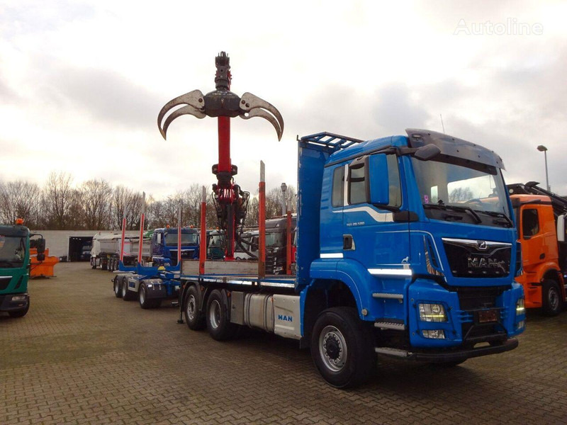 MAN TGS 28.500 6x4 Log truck + Crane Epsilon + Trailer - משאית עץ, משאית מנוף: תמונה 5 MAN TGS 28.500 6x4 Log truck + Crane Epsilon + Trailer - משאית עץ, משאית מנוף: תמונה 5