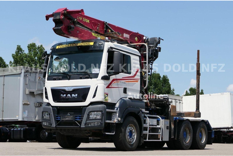 MAN TGS 33.500 - Timper truck+crane - משאית עץ, משאית מנוף: תמונה 1 MAN TGS 33.500 - Timper truck+crane - משאית עץ, משאית מנוף: תמונה 1